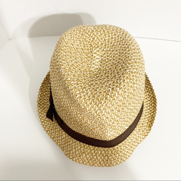 Cappelli Straw Brimmed Hat with Grosgrain Ribbon Band Accent and Inner Head Band - Picture 6 of 10